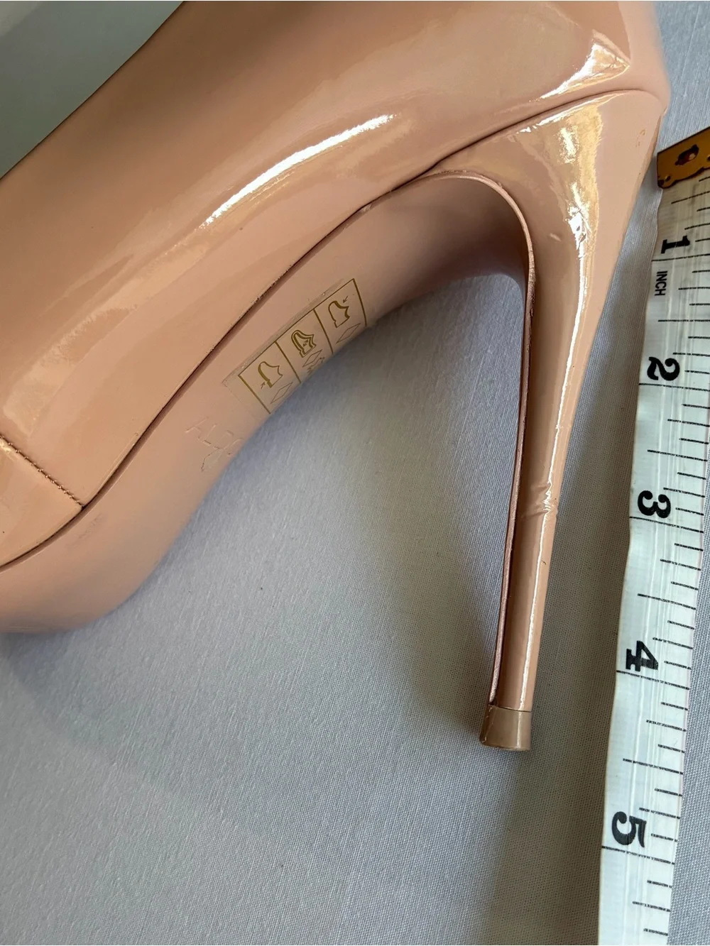 ALDO Stessy Nude Patent Pointed Toe Stiletto Pumps - Size 6